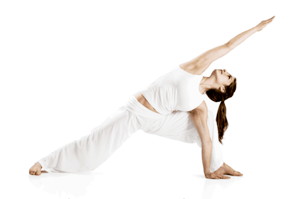 femme faisant du yoga
